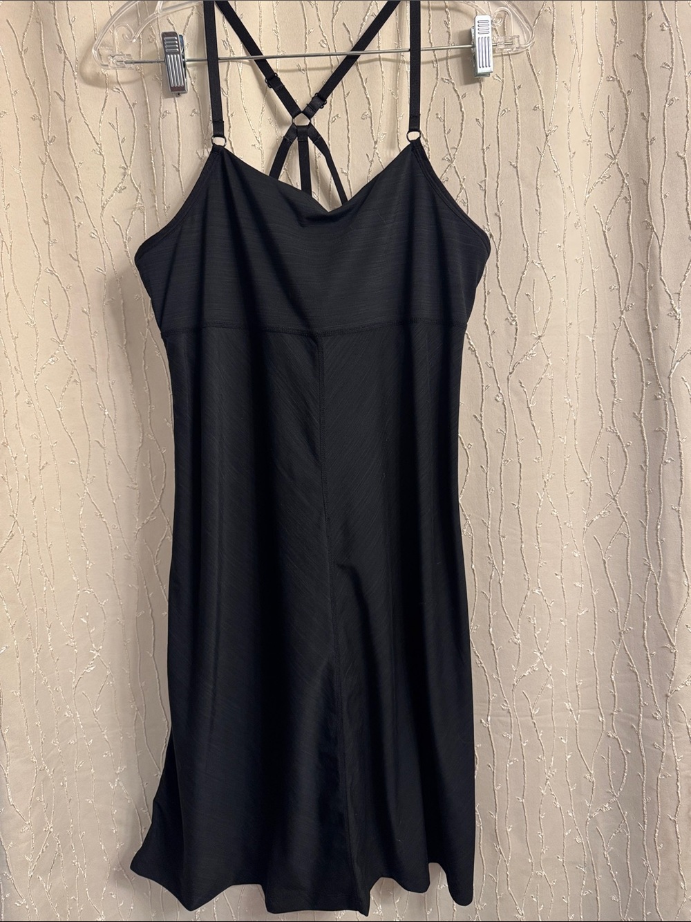 Marmot Black Strappy Midi Slip Dress